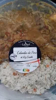 Colombo de porc et riz créole