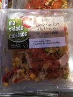 Émincé de Porc à la mexicaine et riz aux légumes