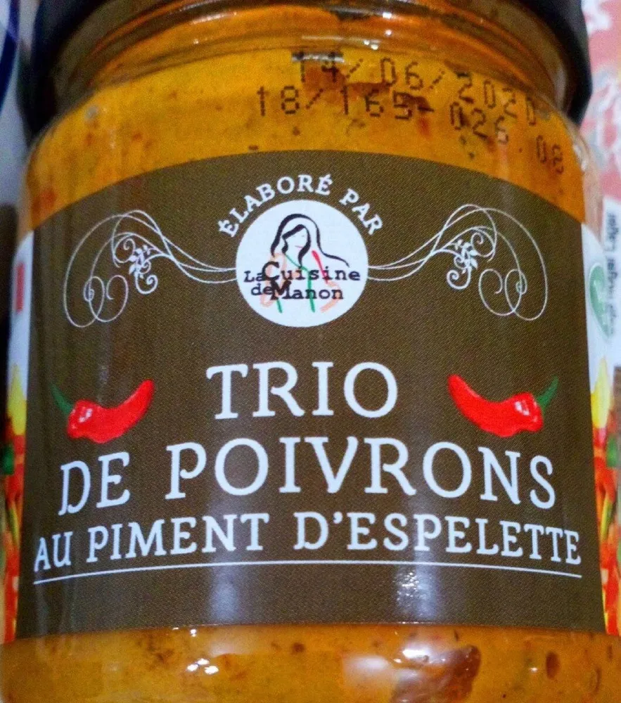 Trio de poivrons au piment d'espelette