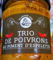 Trio de poivrons au piment d'espelette