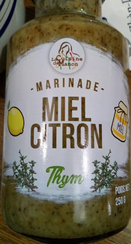 Marinade miel citron thym