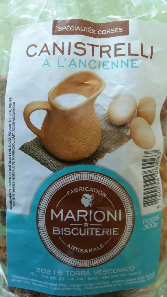 Biscuits Canistrelli à l'ancienne