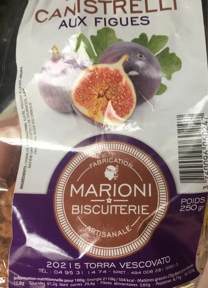 Canistrelli aux figues