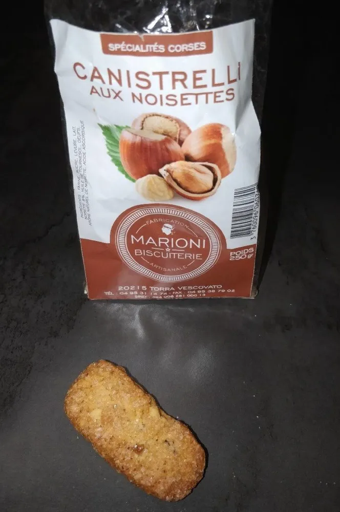 canistrelli aux noisettes spécialité corse