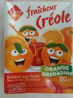 Fraîcheur créole Orange Grenadine