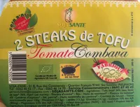 2 steaks de tofu tomate combava