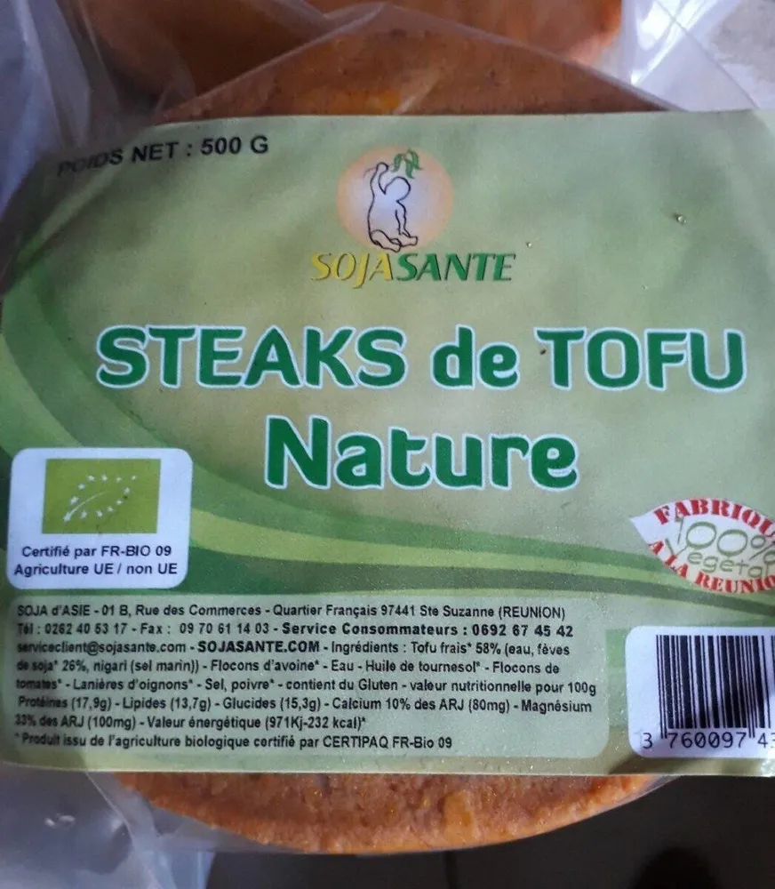 Galette de Tofu nature