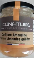 Confiture Amandine poire et amandes grillées