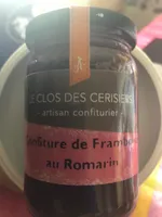 Confiture de framboise au romarin