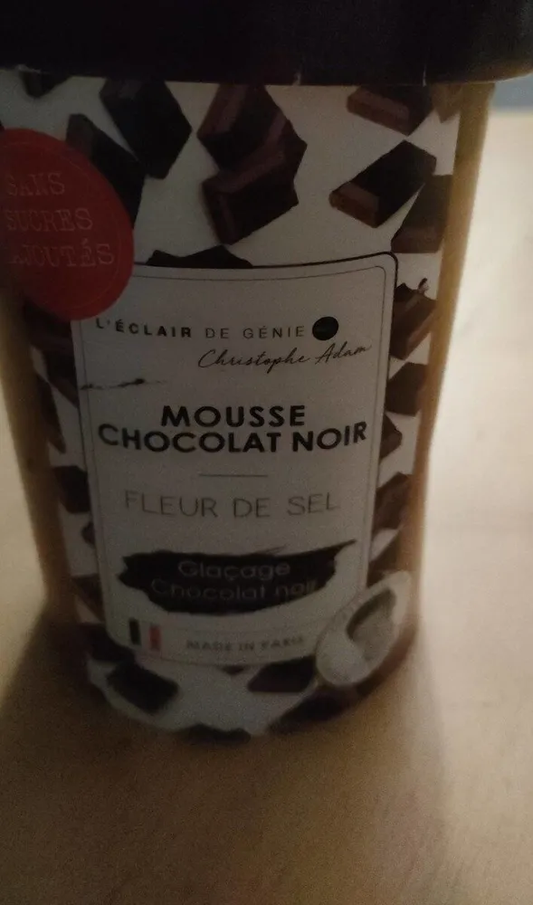 La mousse de génie Chocolat noir fleur de sel