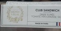 Club sandwich tomate mayonnaise au sate