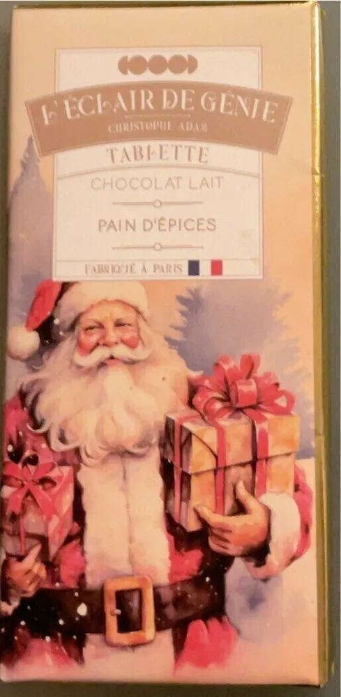 Tablette chocolat lait pain d’épices