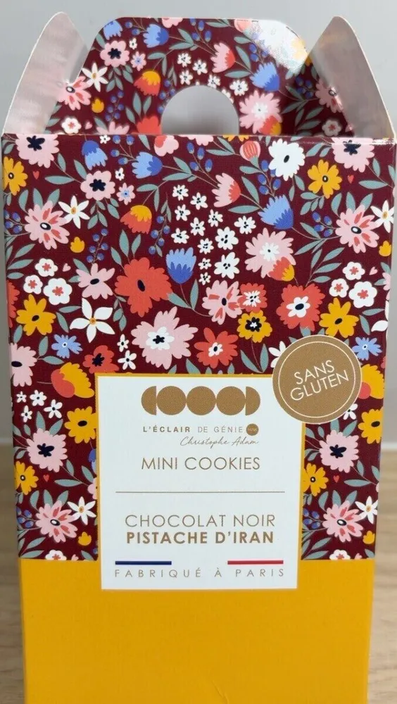 Mini cookies chocolat noir pistache d’Iran