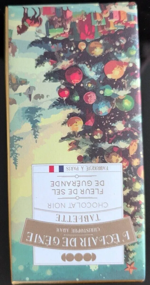 Tablette chocolat noir fleur de sel de Guérande