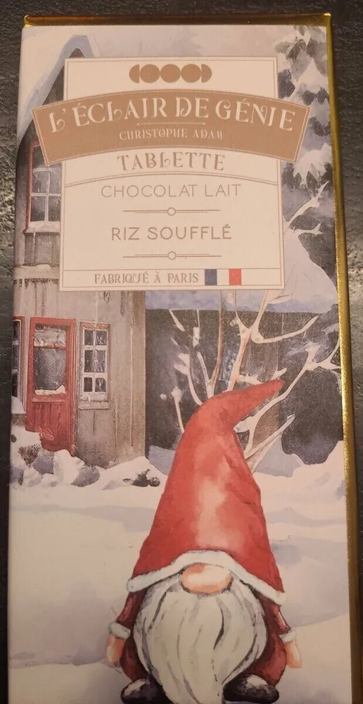 Tablette chocolat lait riz soufflé
