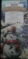 Tablette chocolat blanc praline pistache d’iran
