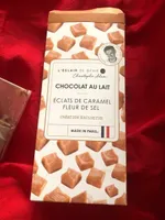 Chocolat au lait éclats de caramel fleur de sel