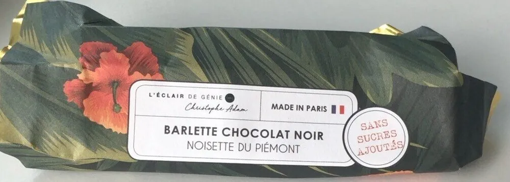 Barlette chocolat Noir noisette du Piémont