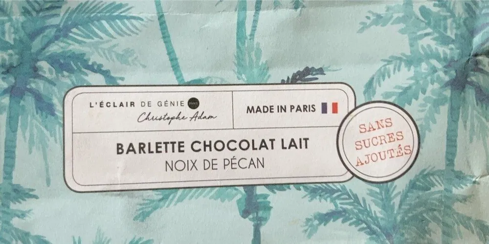 Barlette Chocolat Lair Noix de Pécan