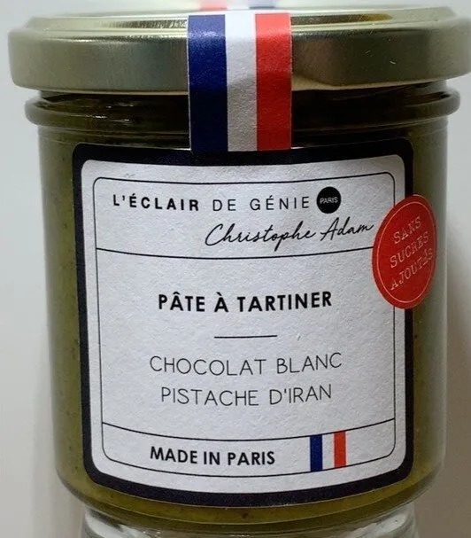 Pâte à tartiner - Chocolat blanc pistache d’Iran