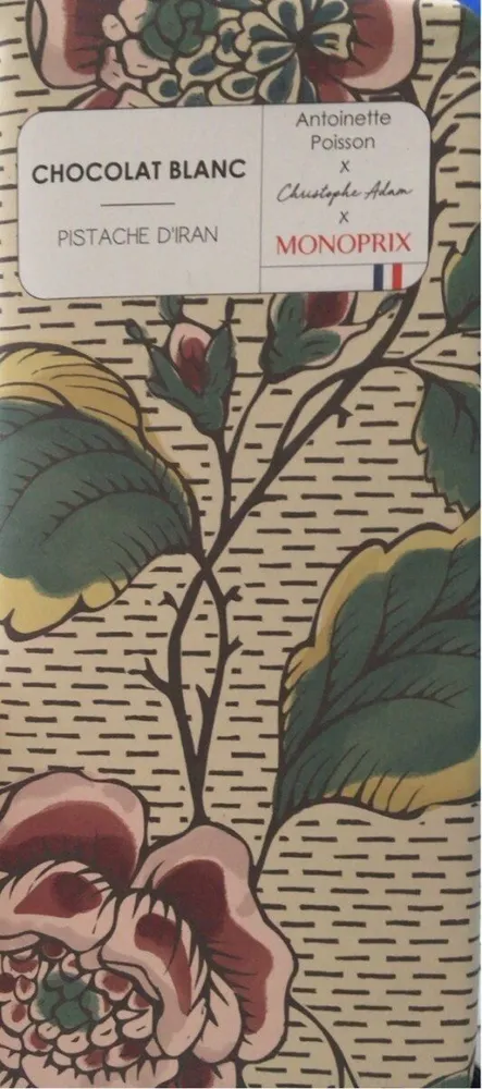 Chocolat Blanc Pistache d’Iran