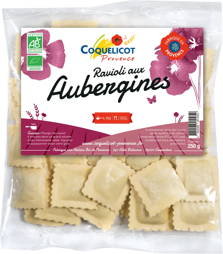 Ravioli aux aubergines