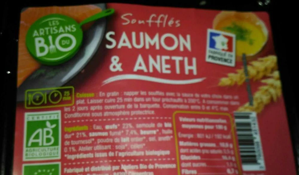 Soufflés saumon et aneth