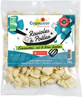 Ravioles à poêler emmental, ail & fines herbes
