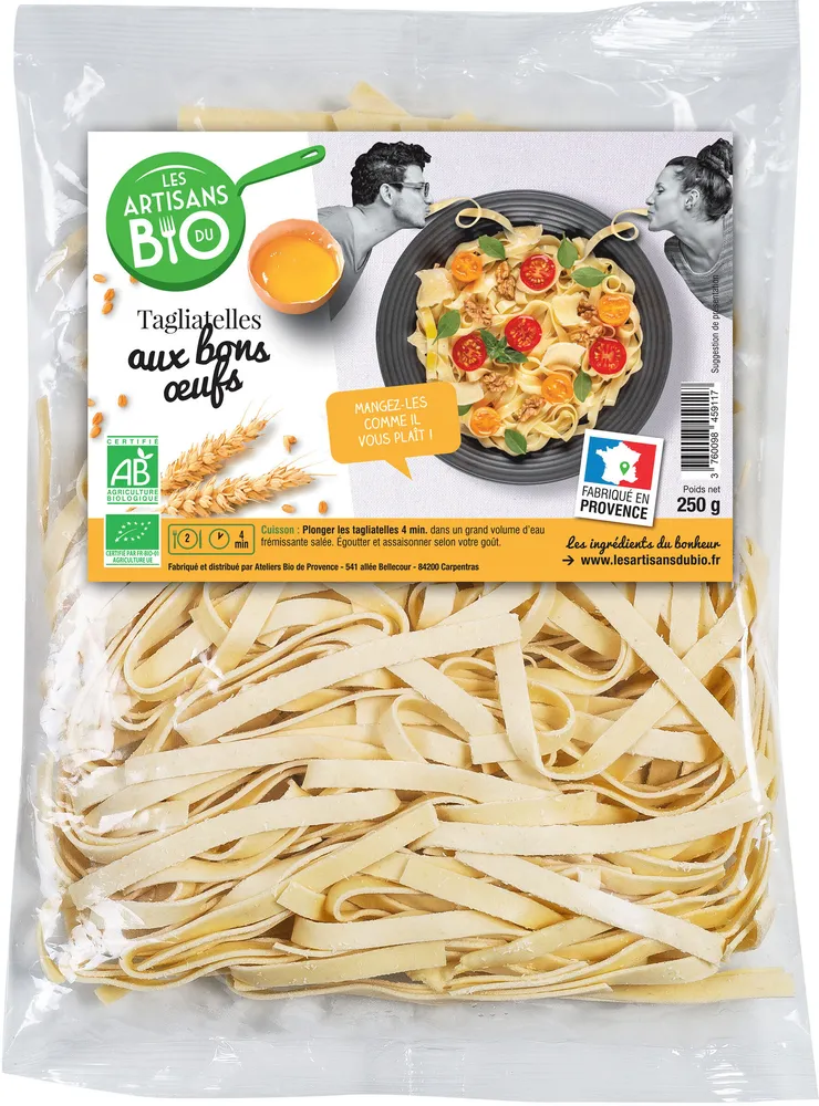 Tagliatelles aux bons oeufs BIO 250g