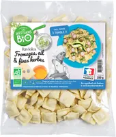 Ravioles fromages, ail & fines herbes BIO 250g