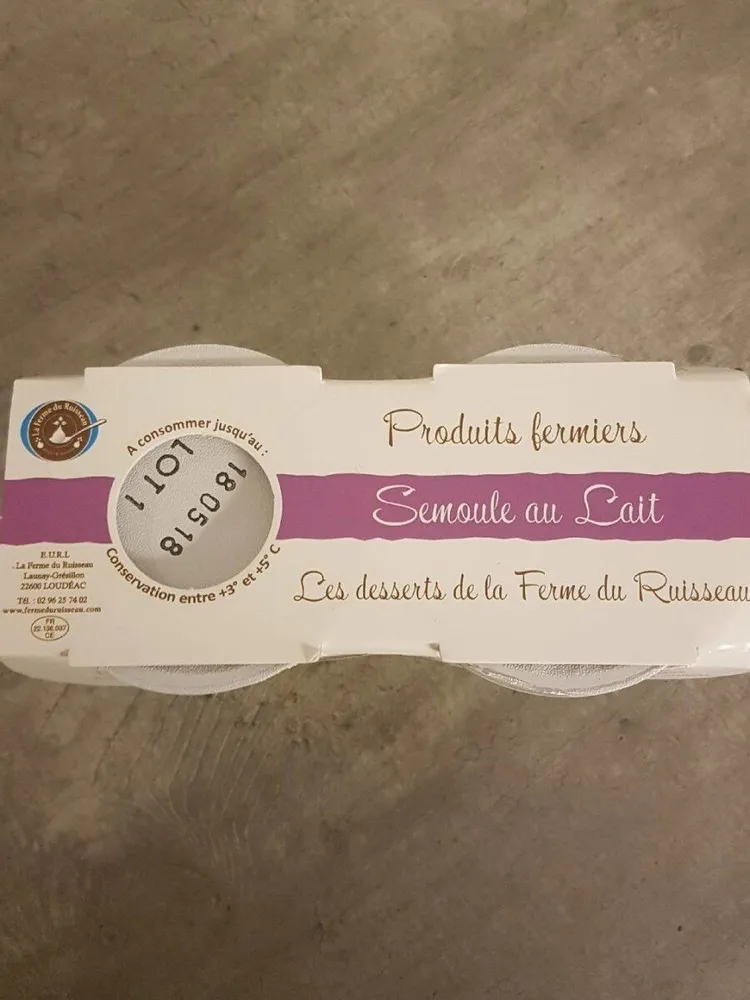 Semoule au lait