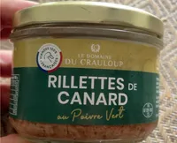 Rillettes de canard au poivre vert