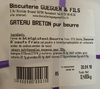 Gâteau breton pur beurre