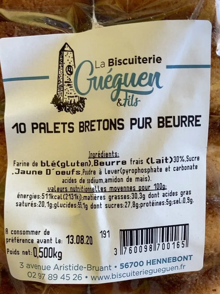 Palets Bretons pur beurre