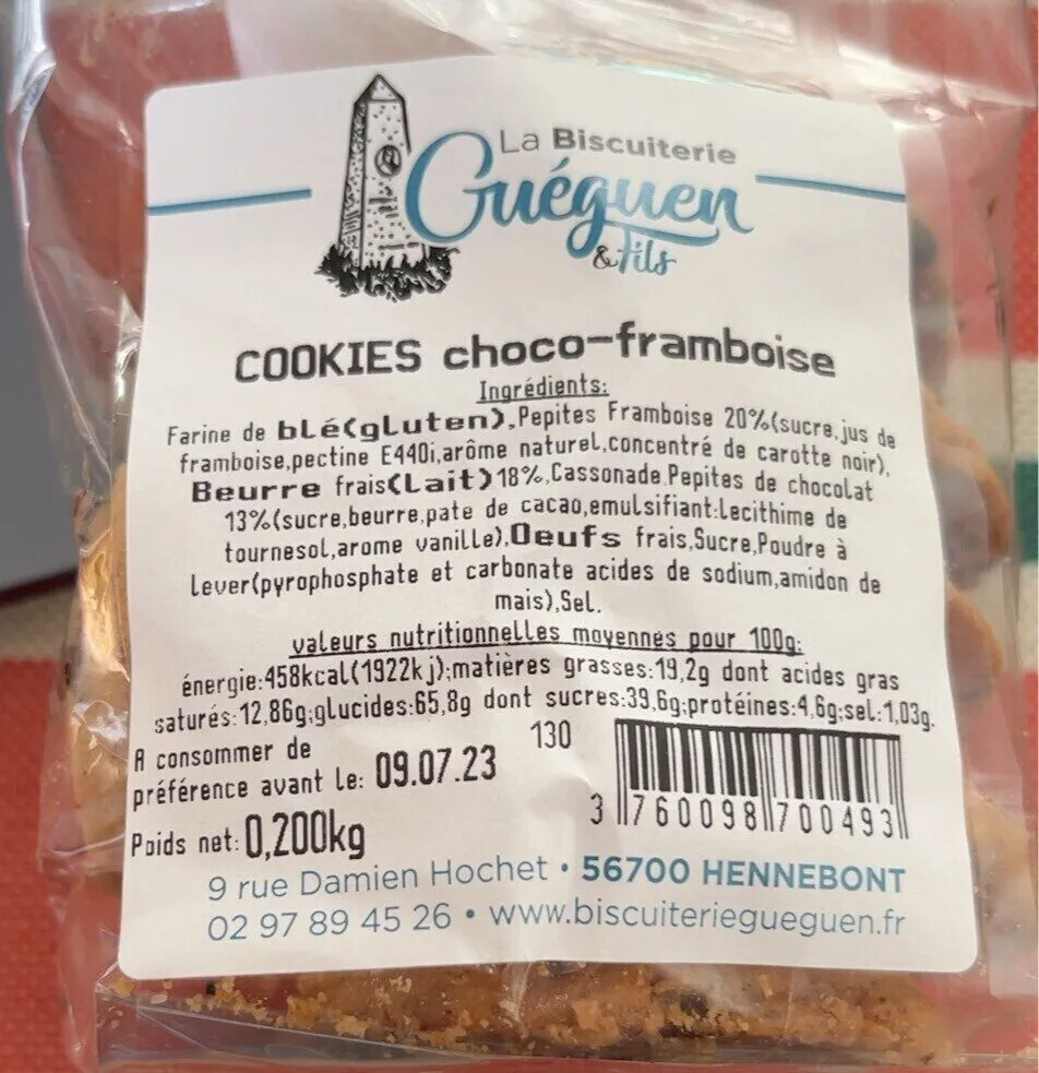 Cookies choco-framboise