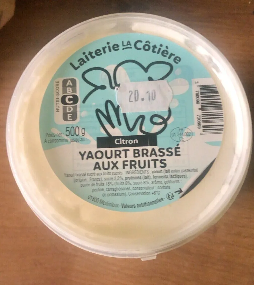 Yaourt brassé aux fruits - Citron