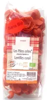 Les Pâtes Celtes Lentilles Corail Bio