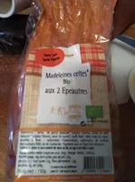 Madeleines celtes bio aux 2 epeautres