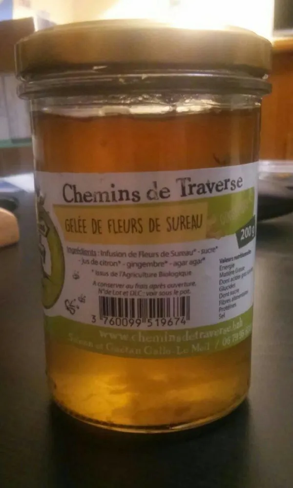 Gelée de fleurs de sureau gingembre