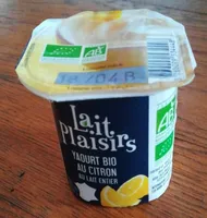 Yaourt bio au citron au lait entier