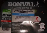 Jambon cuit superieur bio sans couenne
