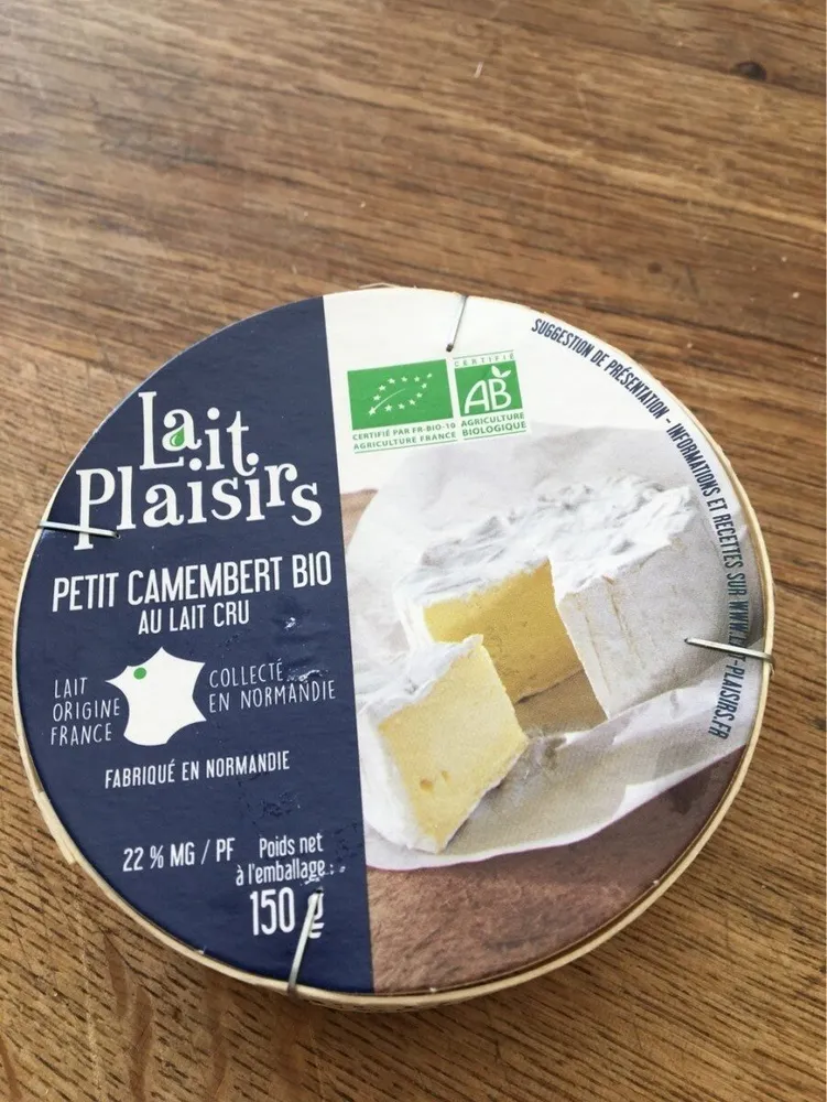 Petit camembert bio au lait cru