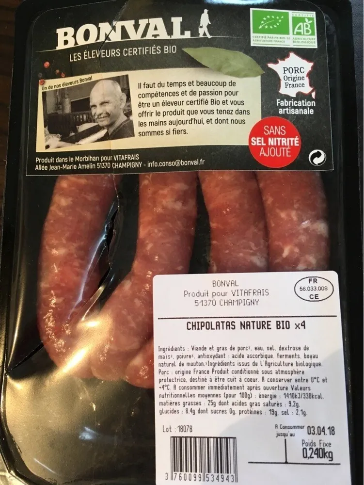 Chipolatas Nature X4