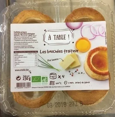 Bouchées Traiteur Pur beurre à garnir