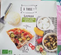 Pizza légumes grillés, mozzarella