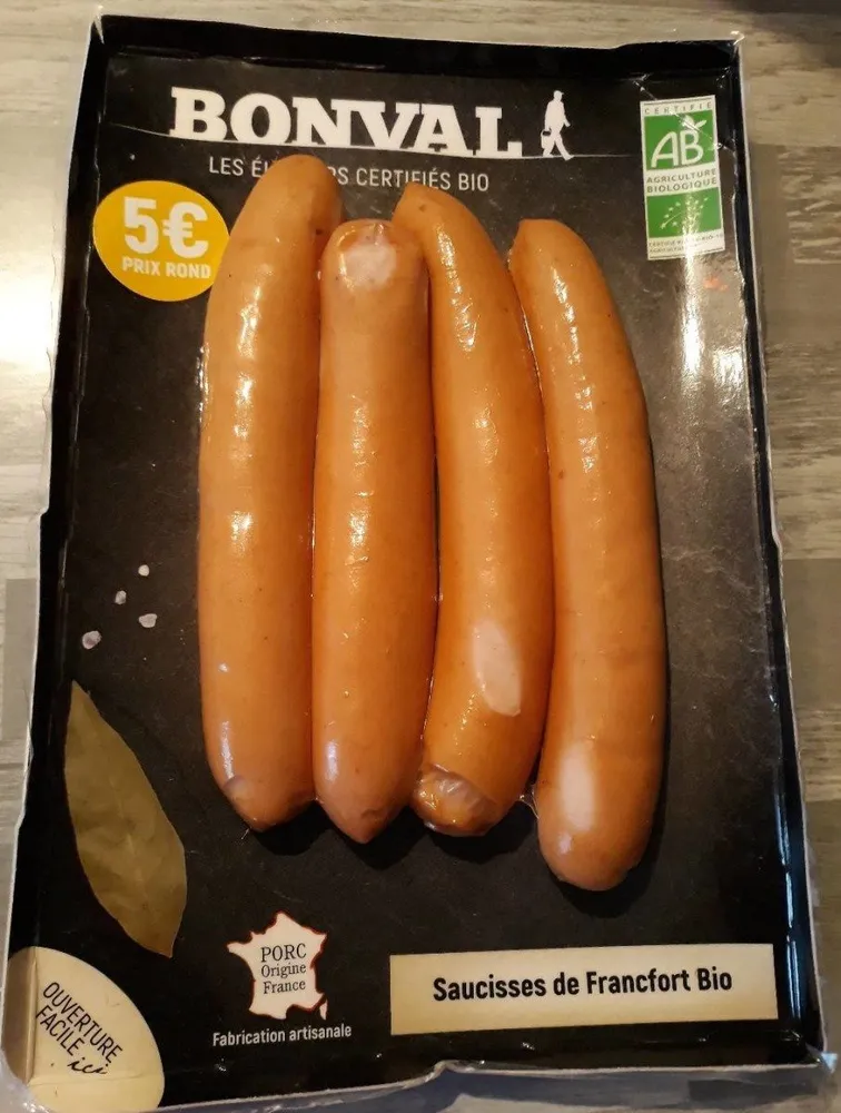 Saucisses de Francfort Bio