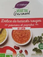 Délice de haricots rouges poivron et paprika au lupin