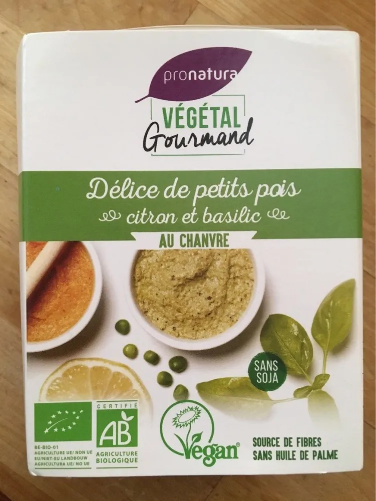 Delice de petit pois citron basilic