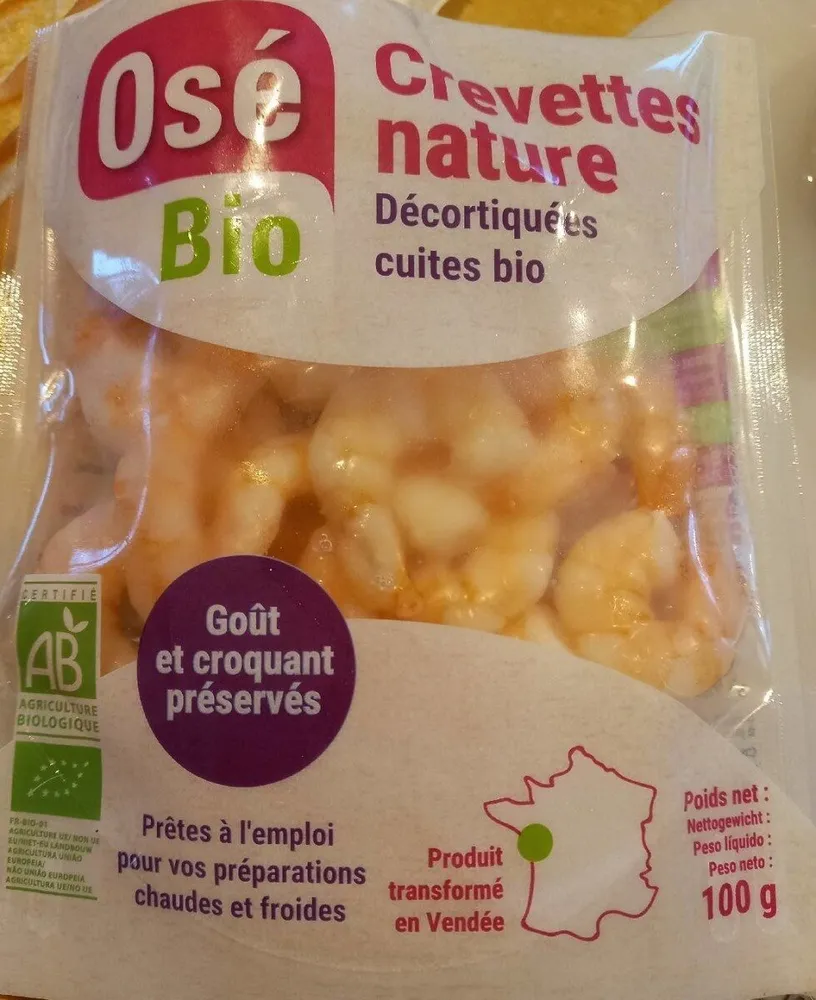 Crevettes nature