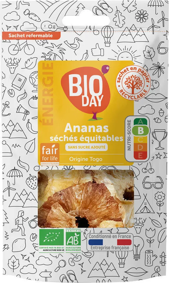 Ananas séchés en morceaux 